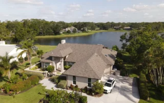 Roof replacement on lakefront Florida home Roof replacement on lakefront Florida home