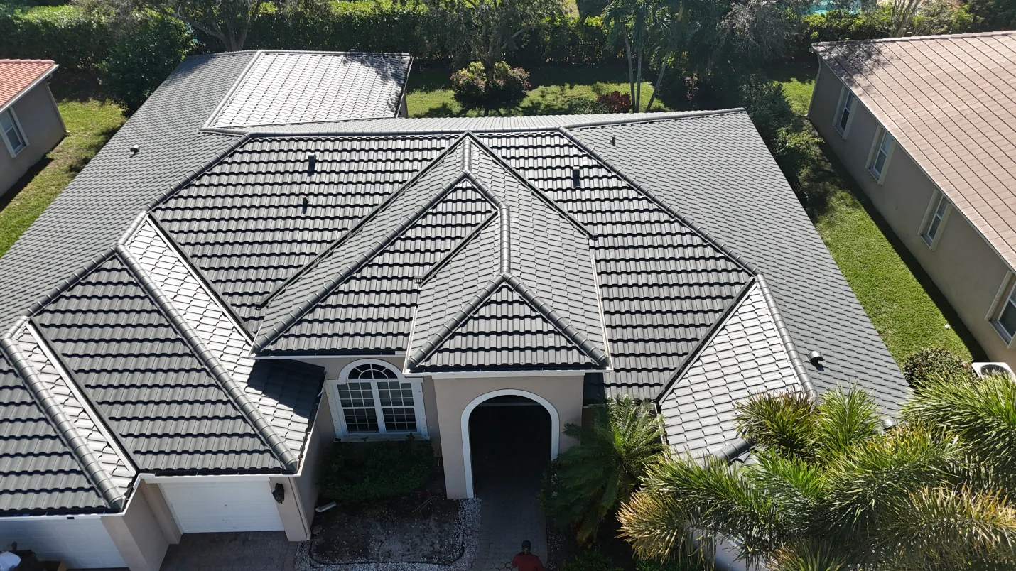 Picture3 Home with new gray tile roof installation